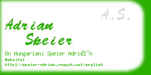 adrian speier business card